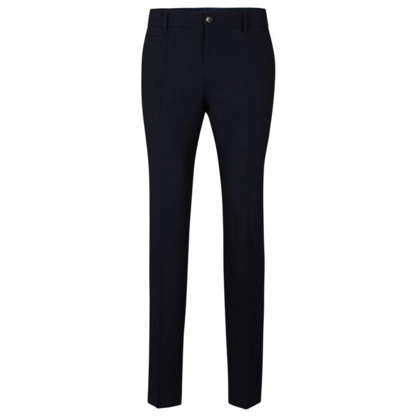 Slim-fit pants in melange stretch fabric