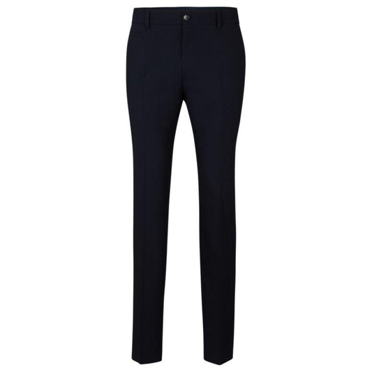 Slim-fit pants in melange stretch fabric