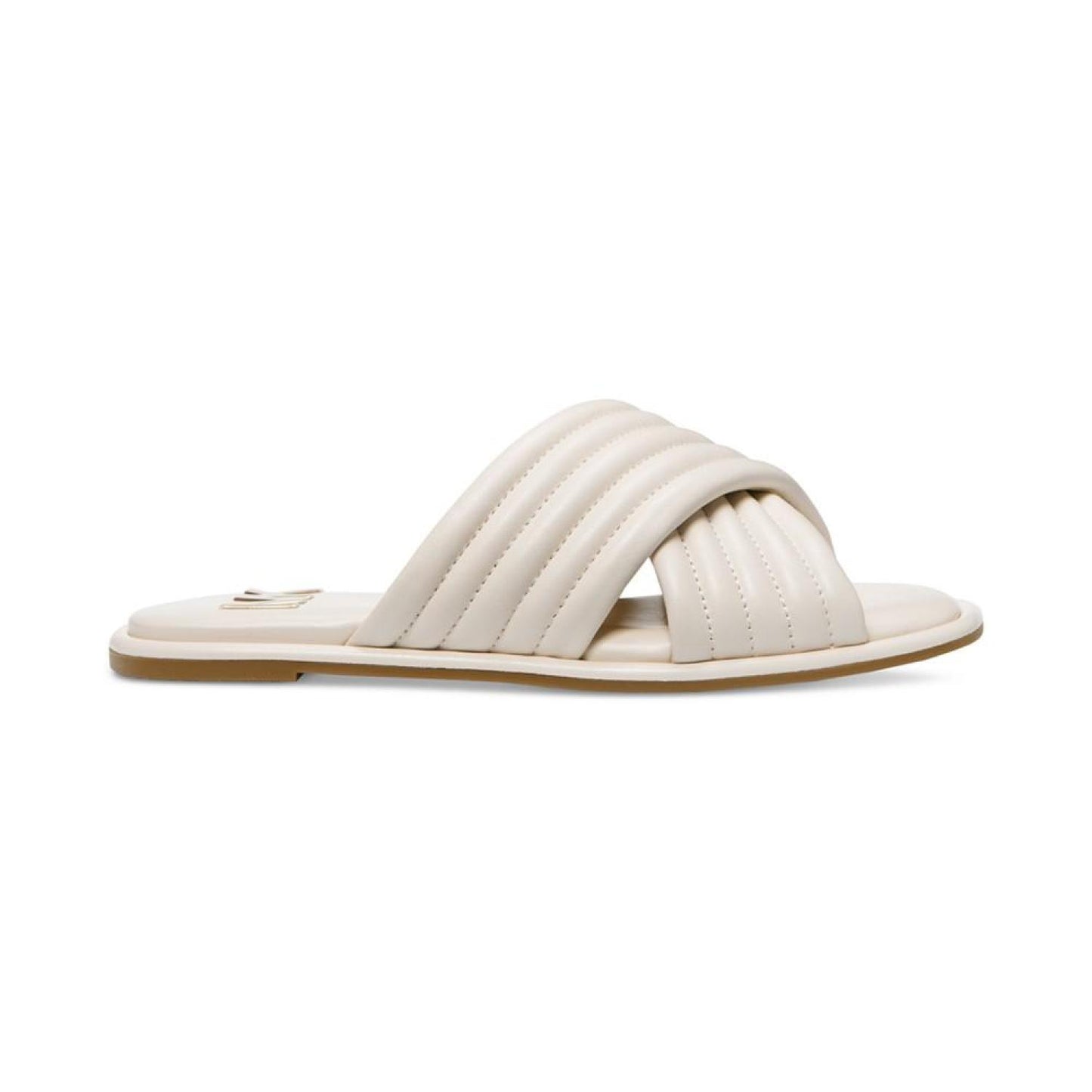 Portia Slip-On Crisscross Quilted Slide Sandals