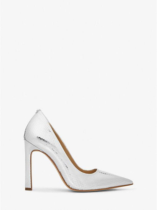 Amara Metallic Snake Embossed Leather Pump