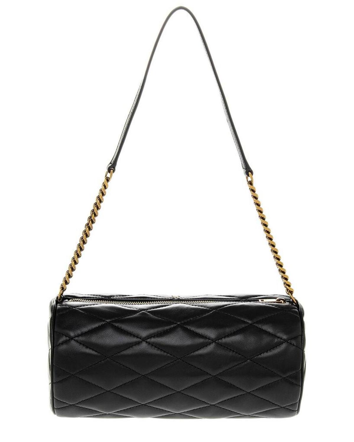 Saint Laurent Sade Small Leather Tube Bag