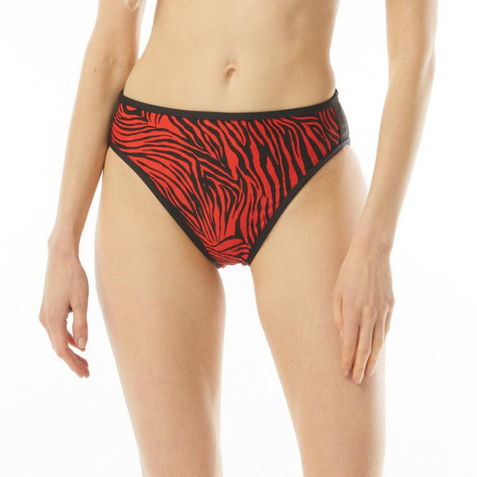 Zebra High Leg Bikini Bottoms