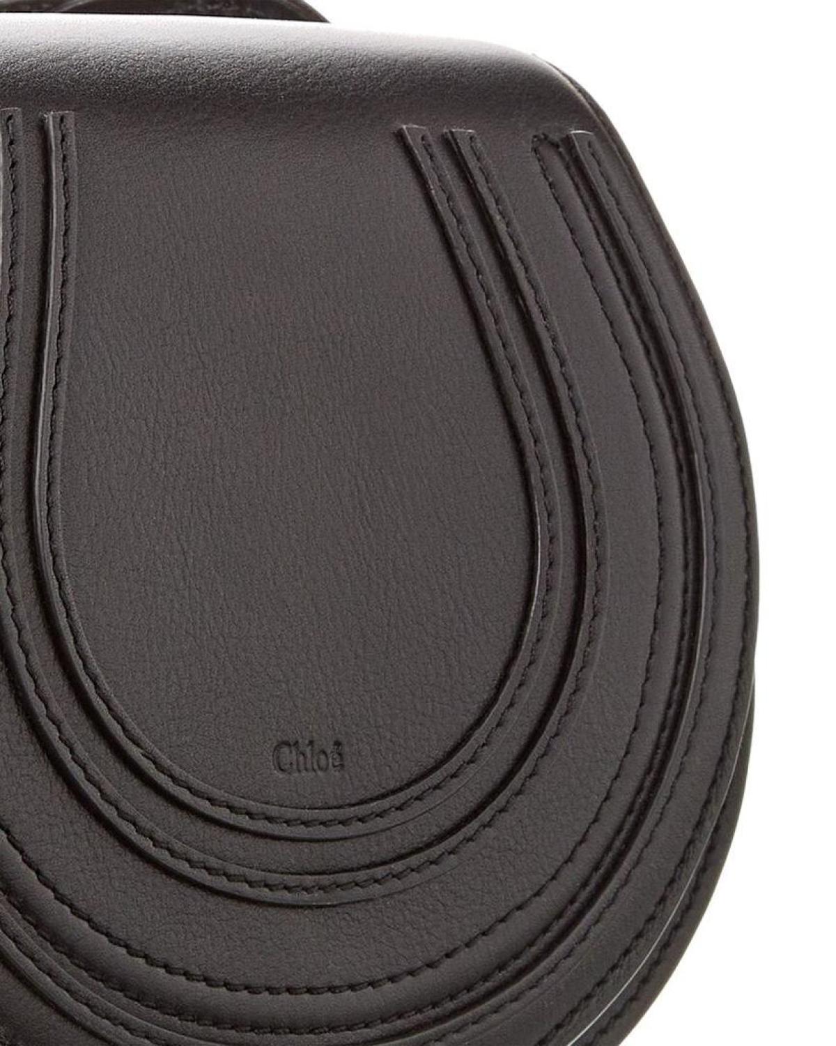 Chloé Marcie Small Leather Saddle Bag