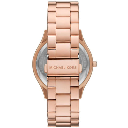 Women's Slim Runway Three-Hand Rose Gold-Tone Stainless Steel Watch 42mm