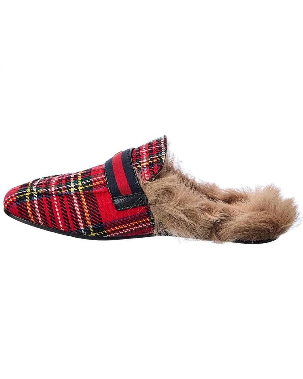 Gucci Princetown Plaid Slipper