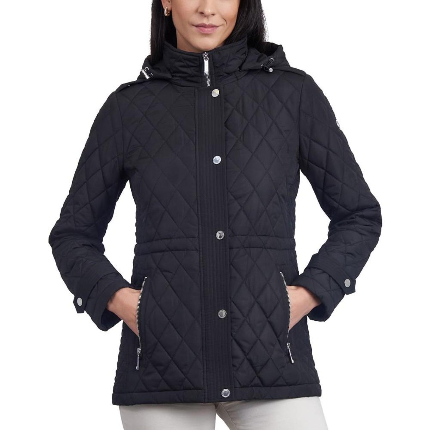 Women's Quilted Hooded Anorak Coat