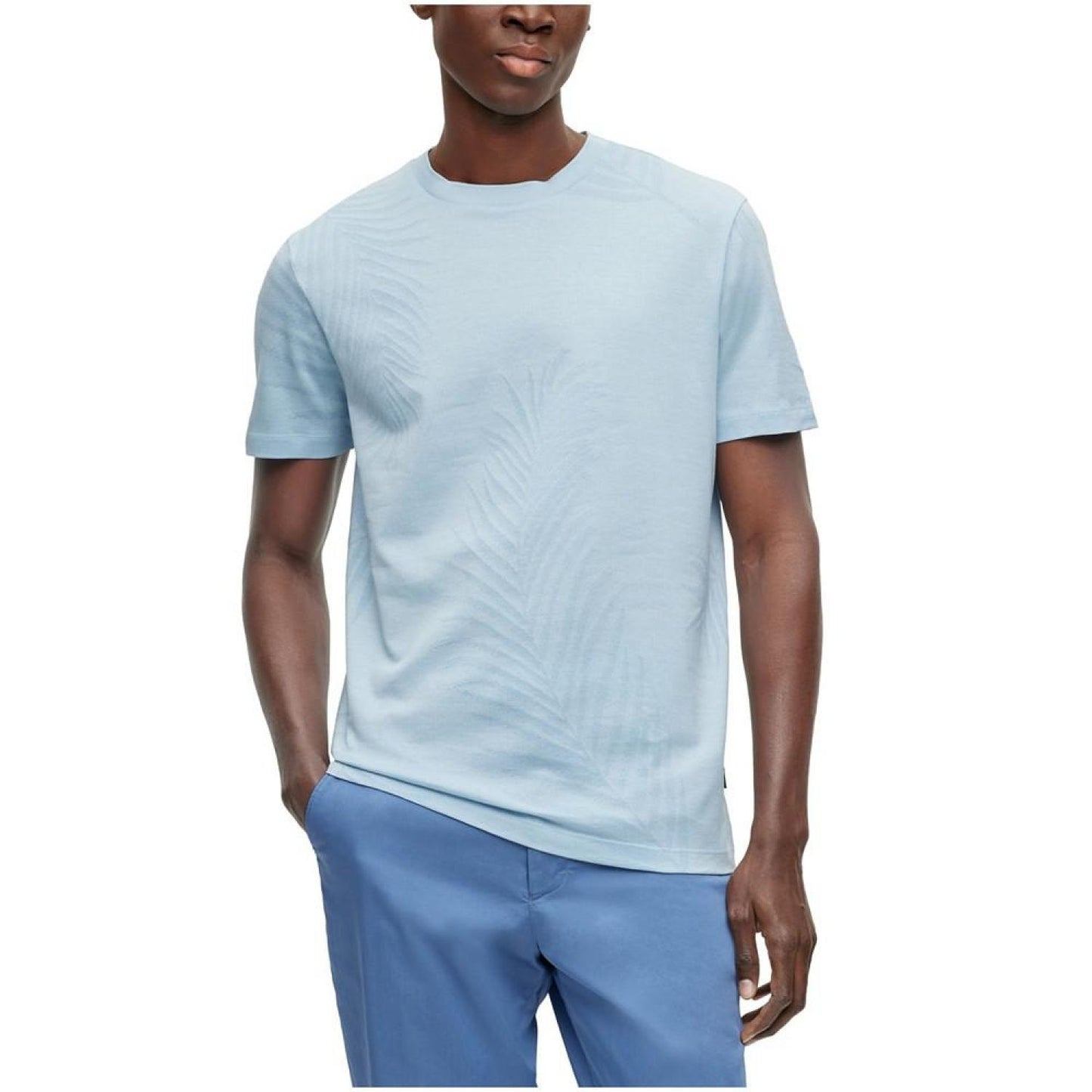 Men's Regular-Fit Pure Cotton Seasonal Pattern T-shirt