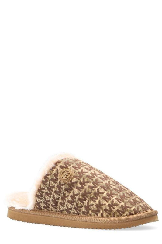 Michael Michael Kors Janis Logo Jacquard Slip-On Slippers