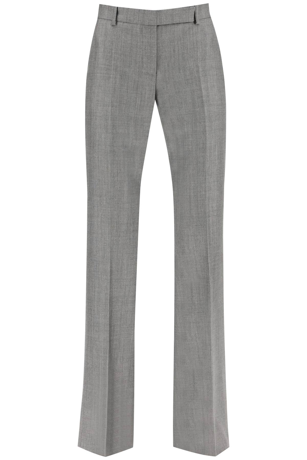 Alexander mcqueen salt and pepper bootcut trousers