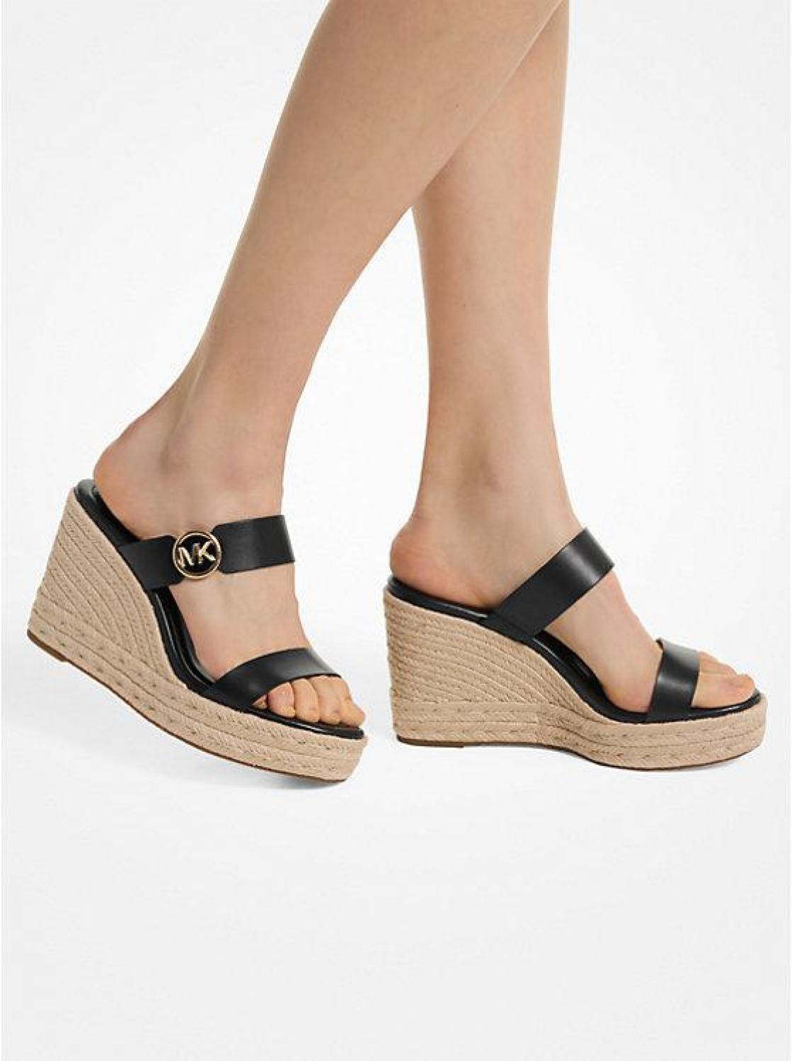 Lucinda Leather Wedge Sandal