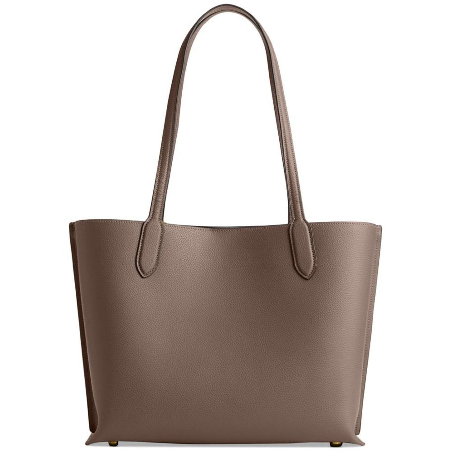 Polished Pebble Leather Willow Tote with Interior Zip Pocket