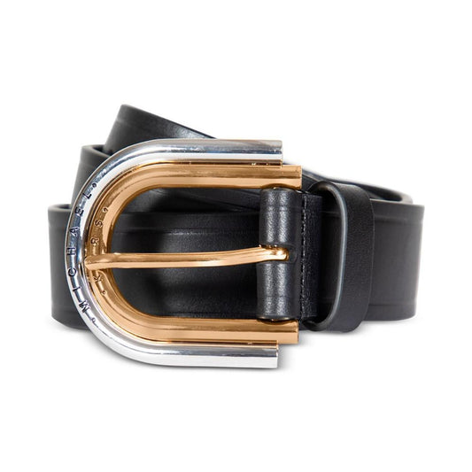 Women's Double-Buckle Leather Belt