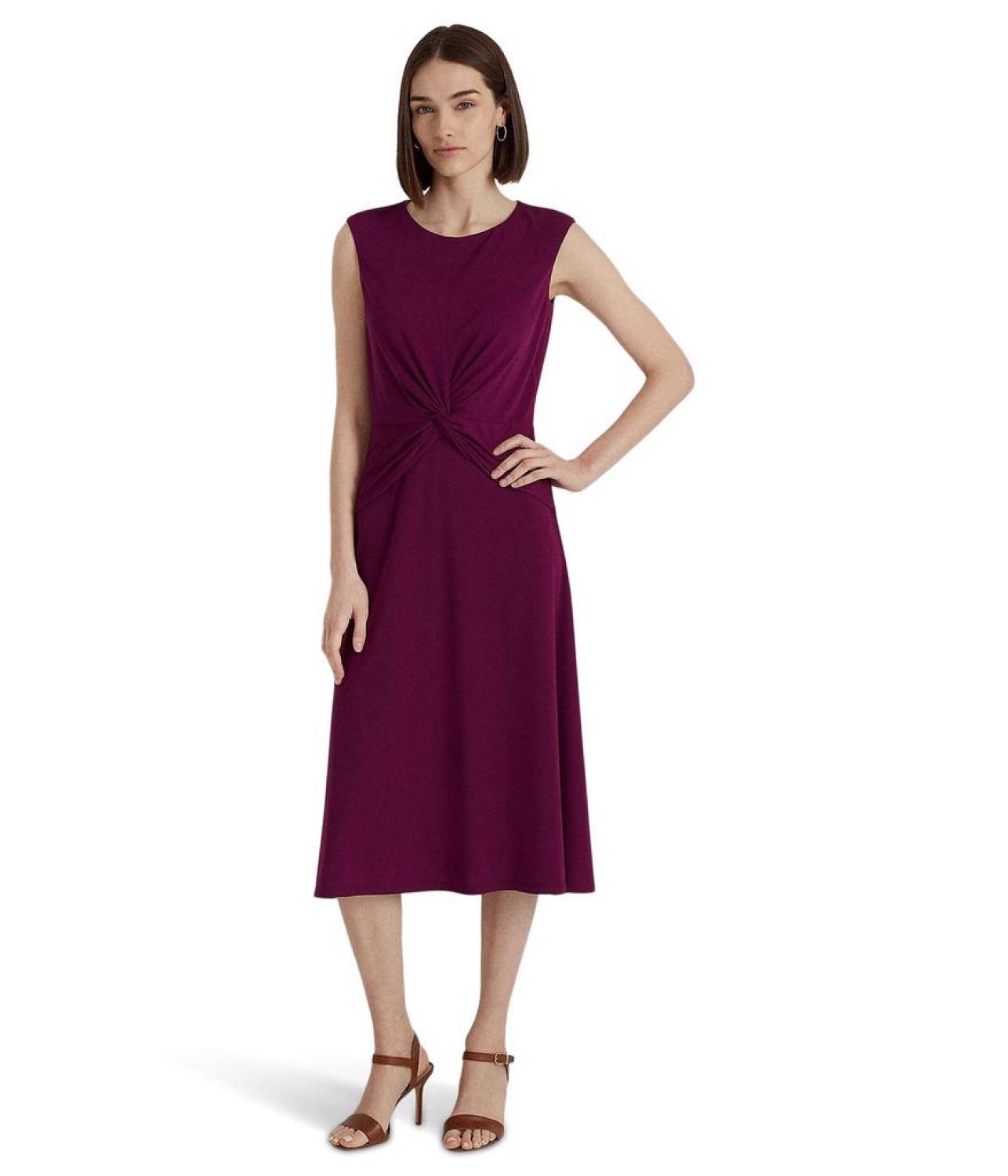 Twist Front Jersey Dress