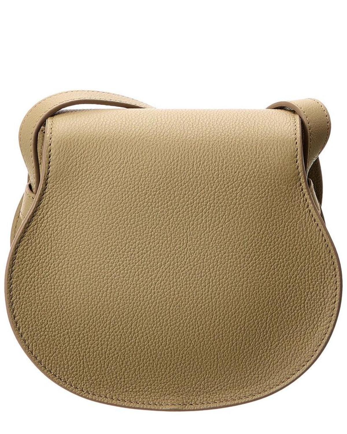 Chloé Marcie Small Leather Saddle Bag