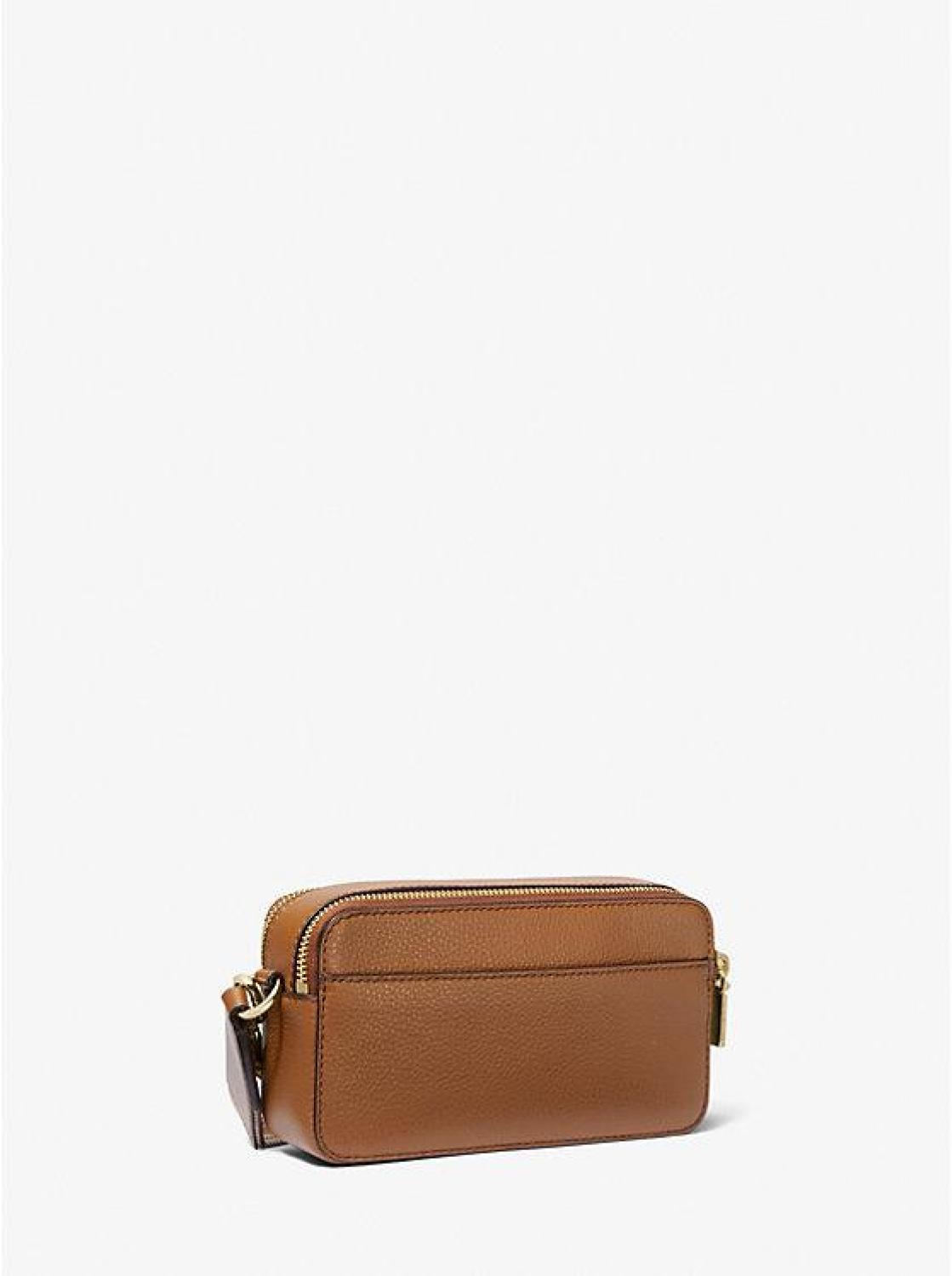 Jet Set Small Pebbled Leather Double Zip Camera Bag