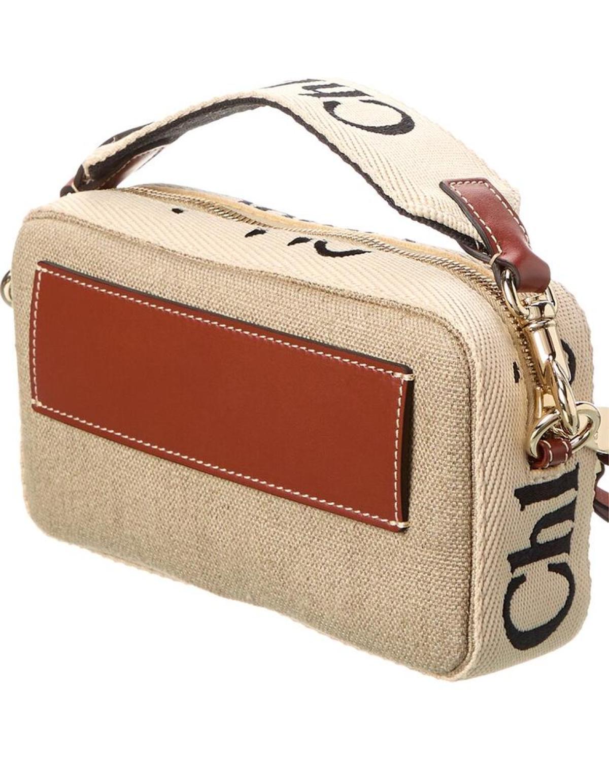 Chloé Woody Canvas & Leather Belt Bag