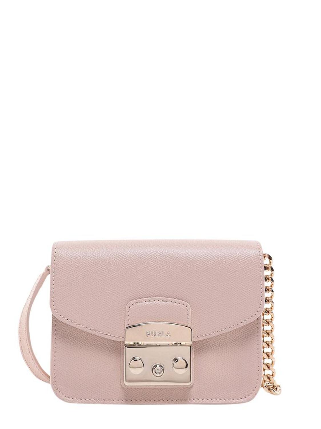 Furla Metropolis Mini Logo-Engraved Crossbody Bag