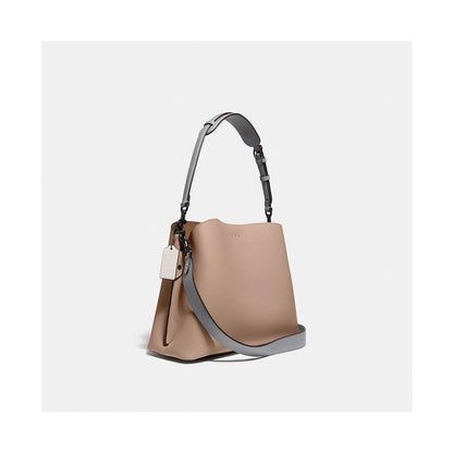 Pebble Leather Willow Shoulder Bag with Convertible Straps