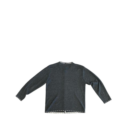 Logo Cardigan In Grey