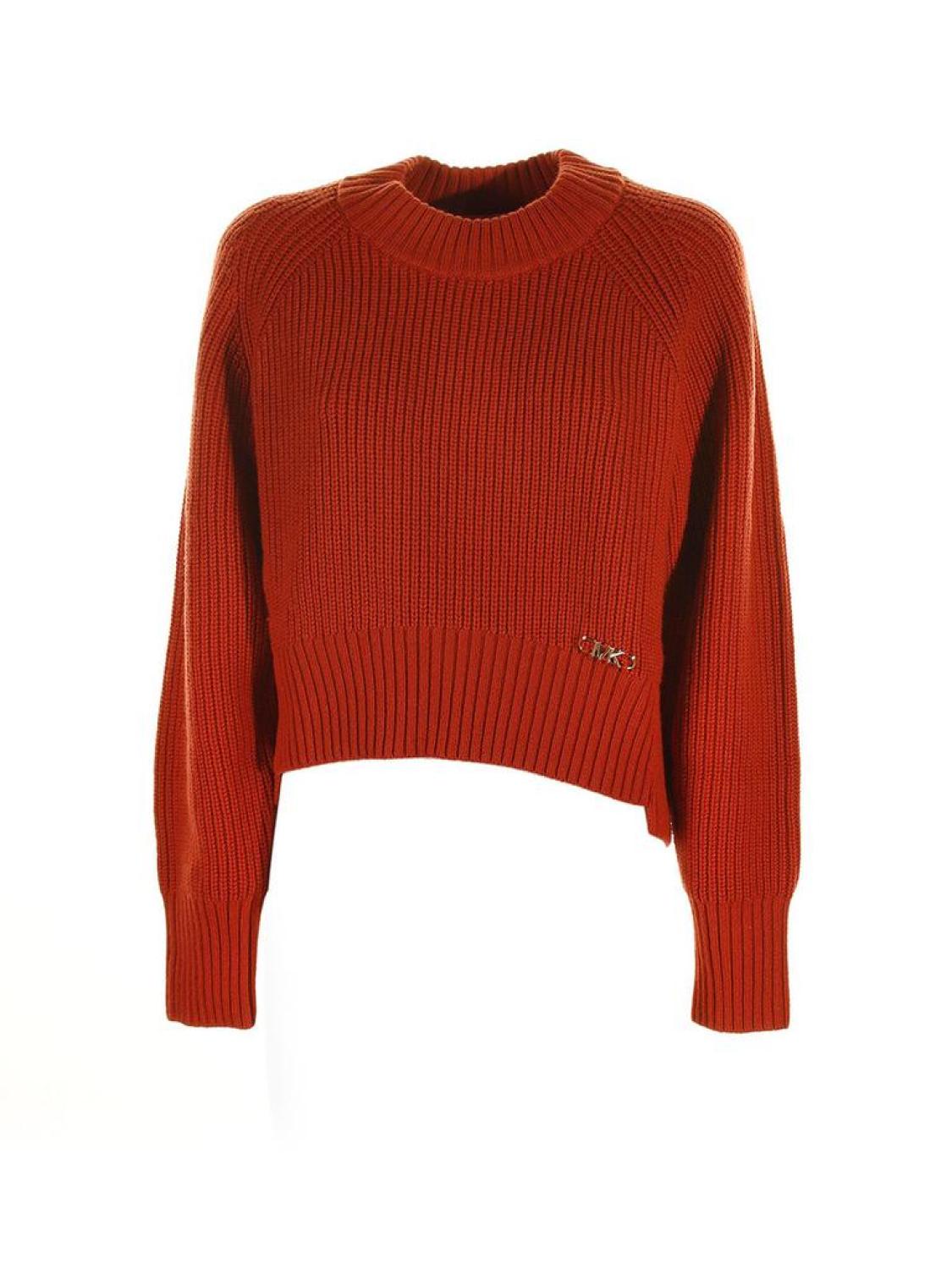 Michael Michael Kors Logo Plaque Cropped Sweater