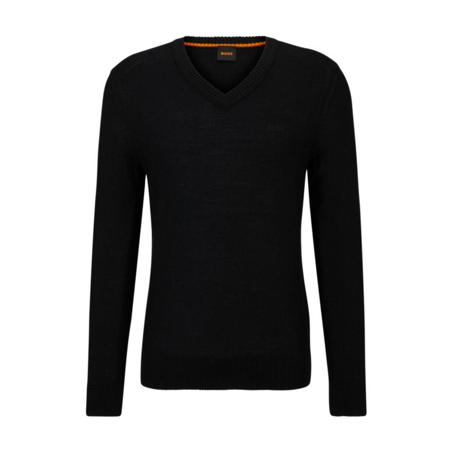 Wool-blend regular-fit sweater with logo detail