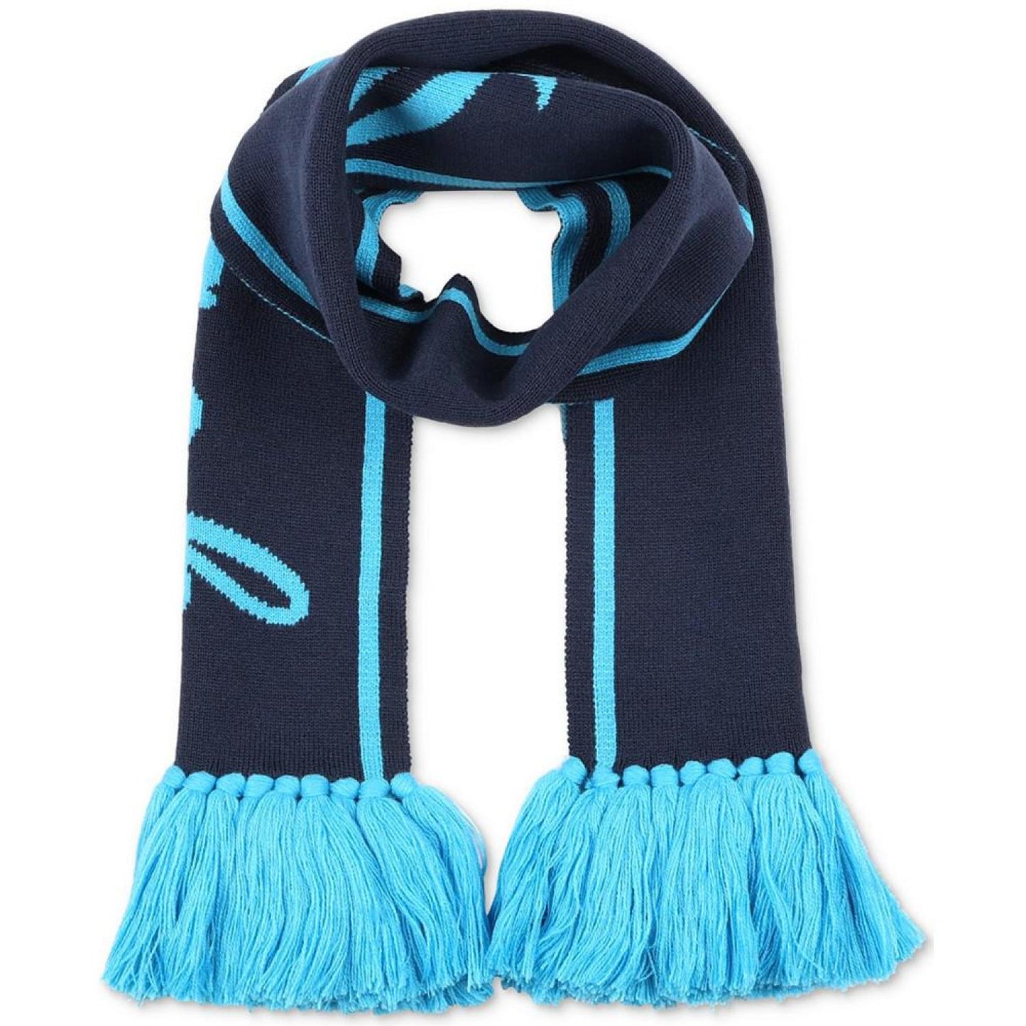 Women's Varsity Logo Knit Fringe-Trim Scarf