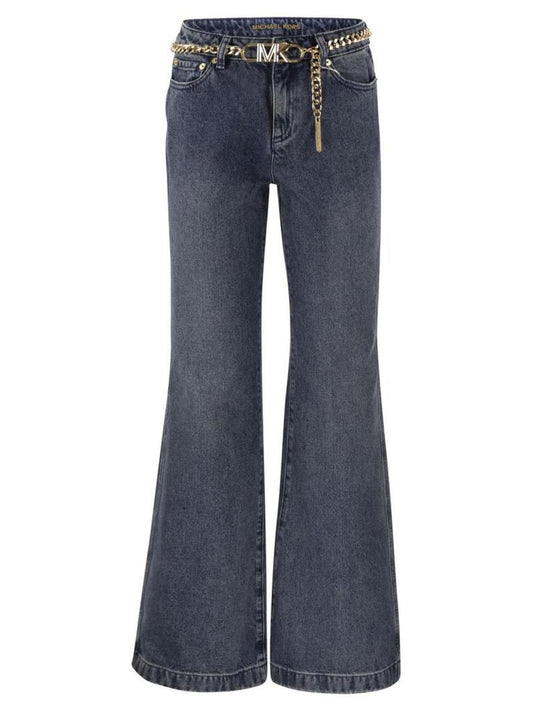 Michael Michael Kors Belted Flared Jeans