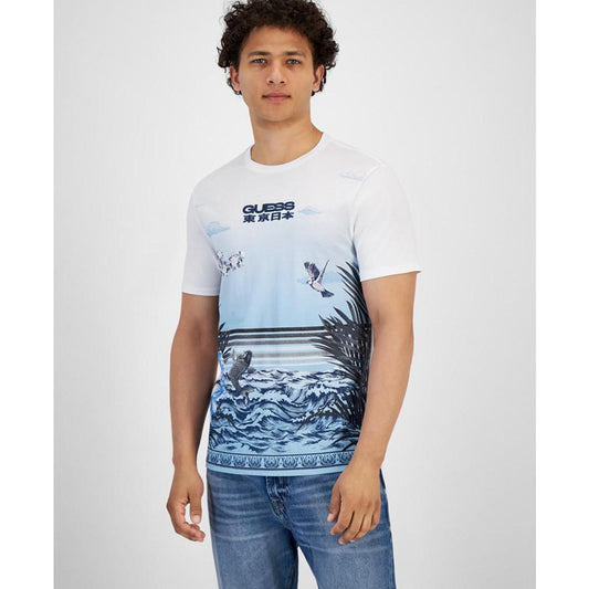 Men's Blue Lagoon Short-Sleeve Crewneck T-Shirt