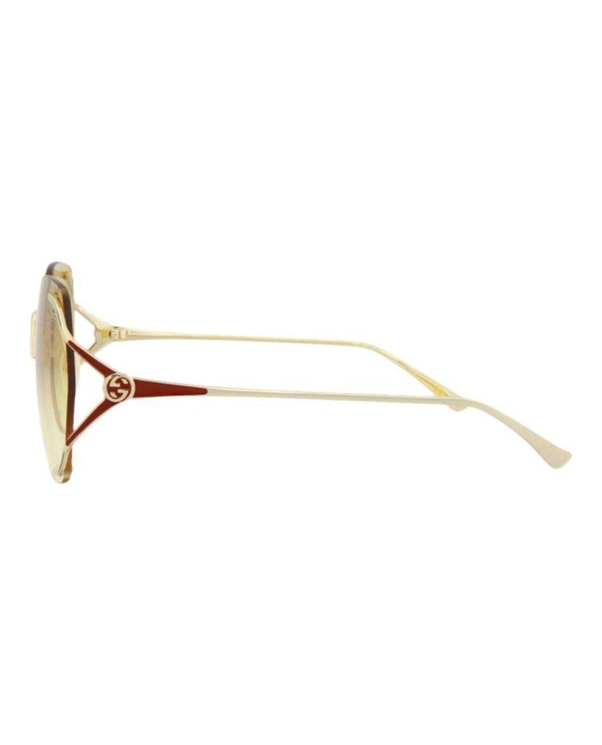 Square-Metal Frame Sunglasses