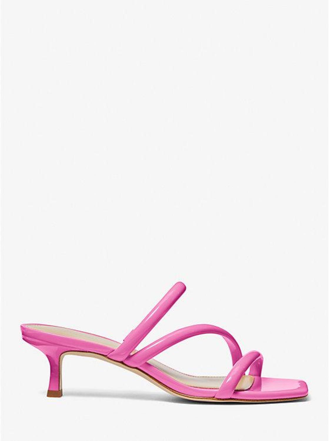 Celia Patent Kitten Sandal