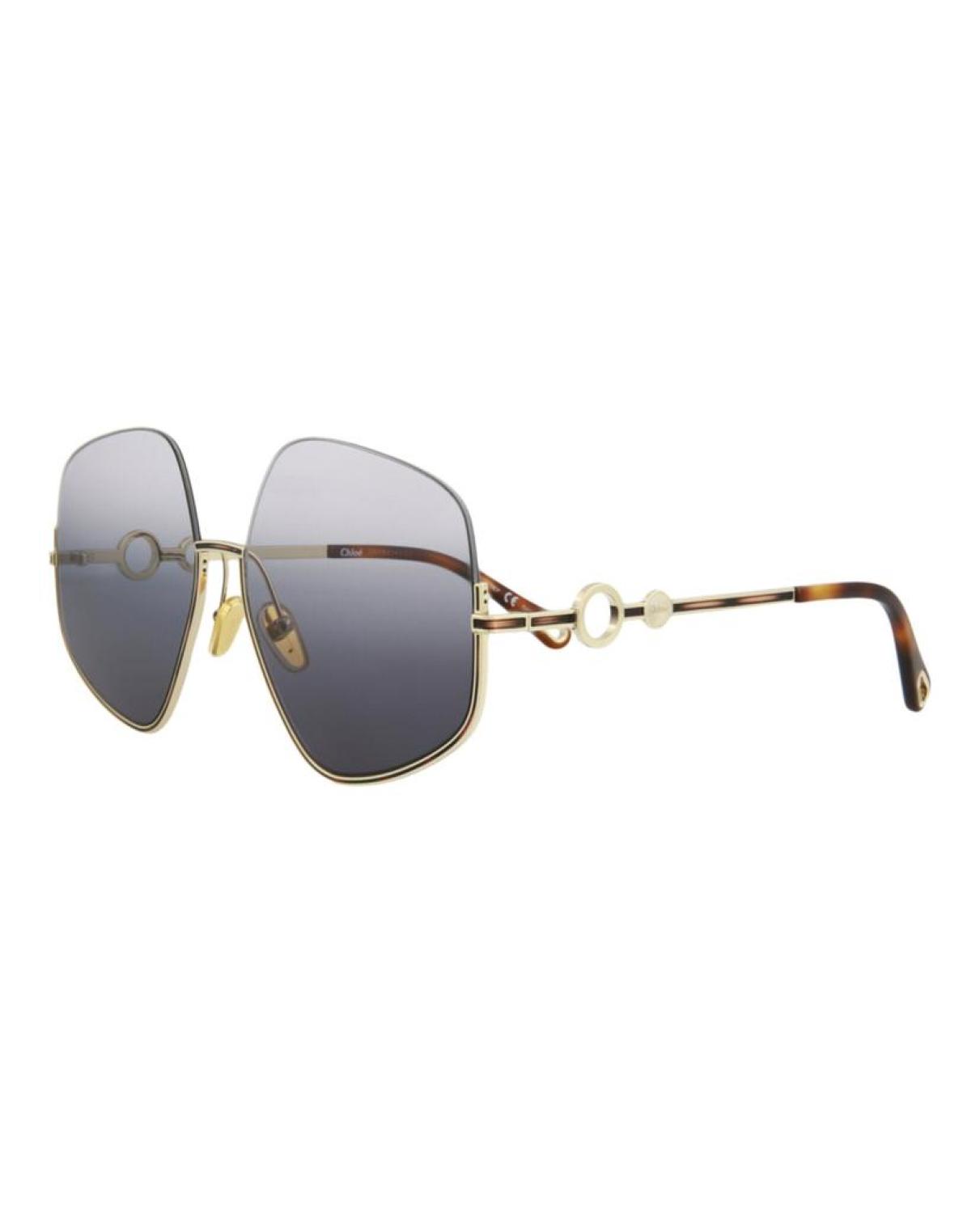 Chloe square aviator outlet sunglasses