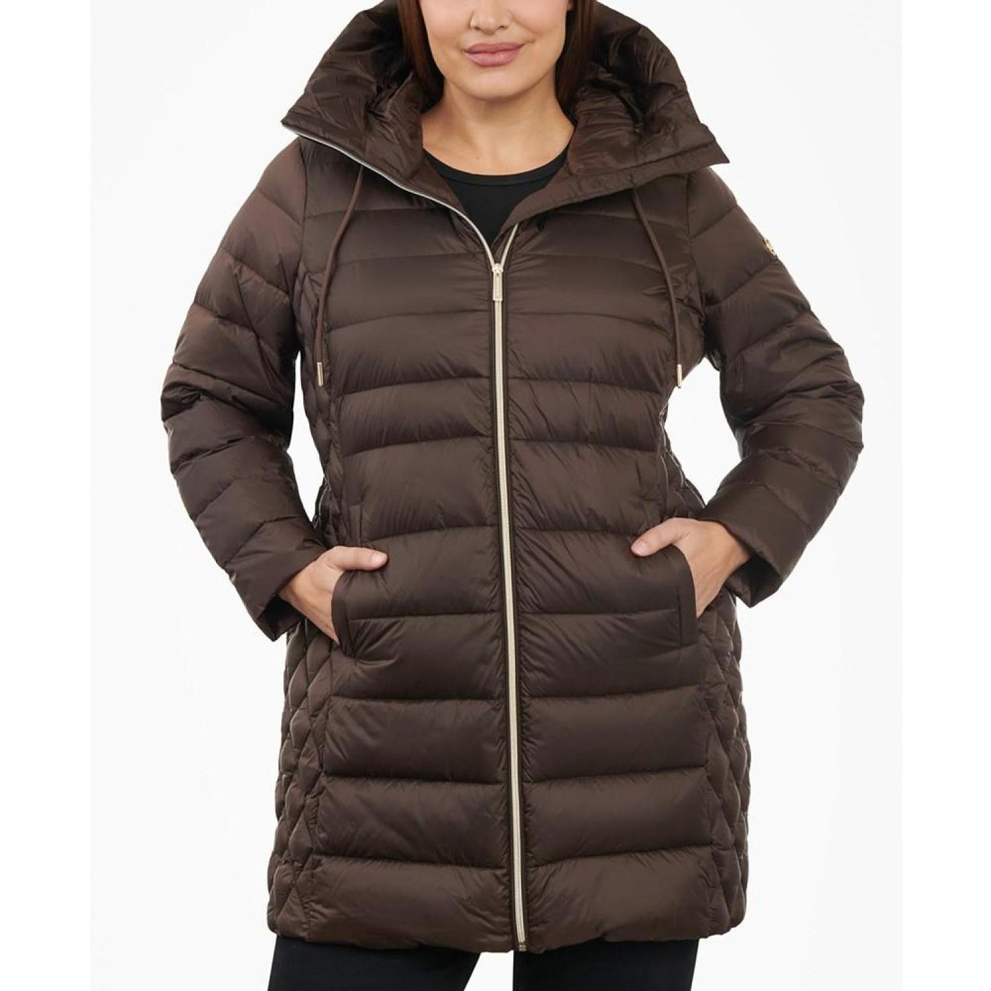 Women's Plus Size Hooded Down Packable Puffer Coat