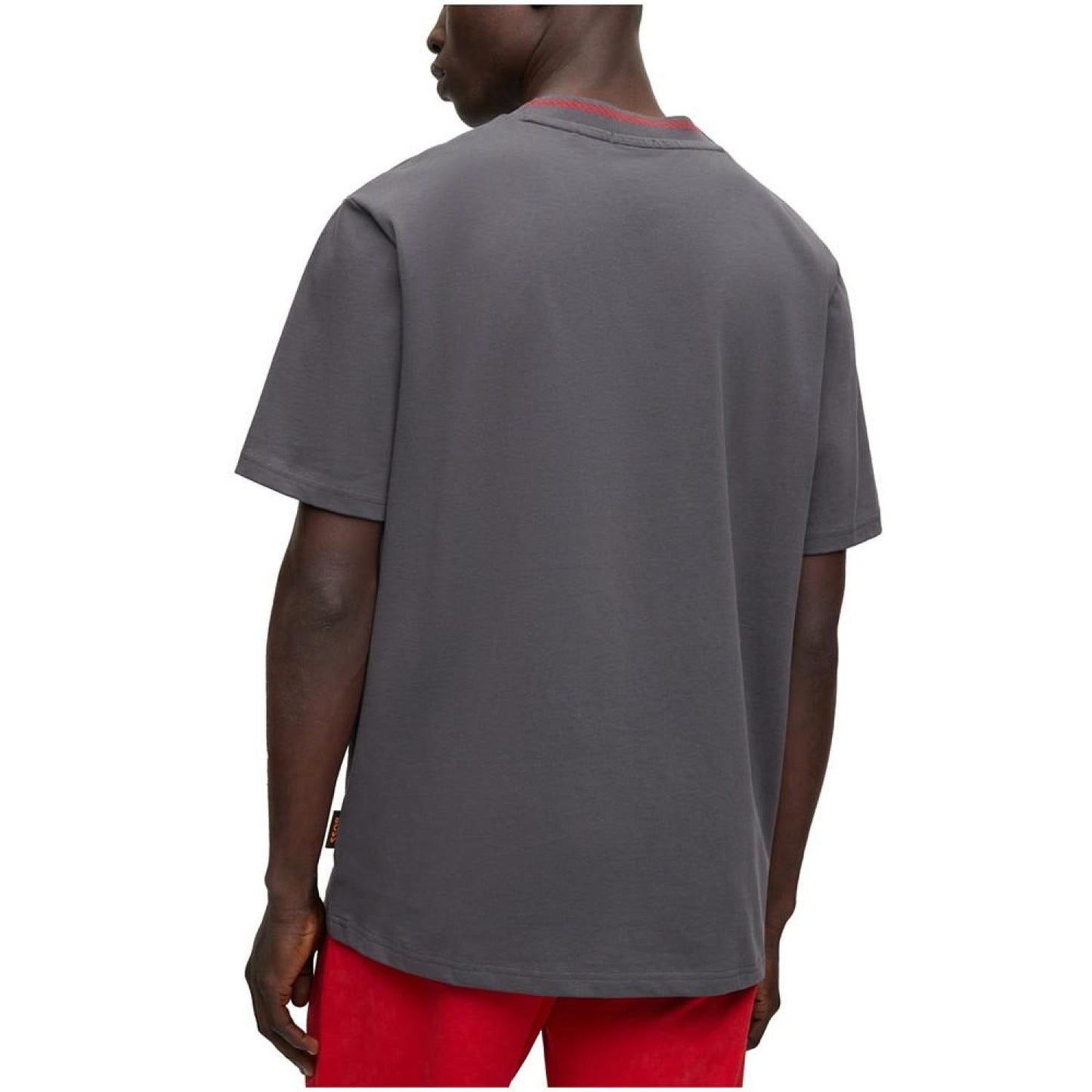 Men's Detailed Collarband Relaxed-Fit T-shirt