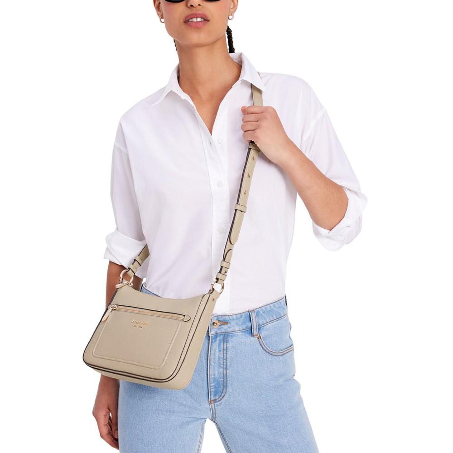 Hudson Pebbled Leather Small Crossbody