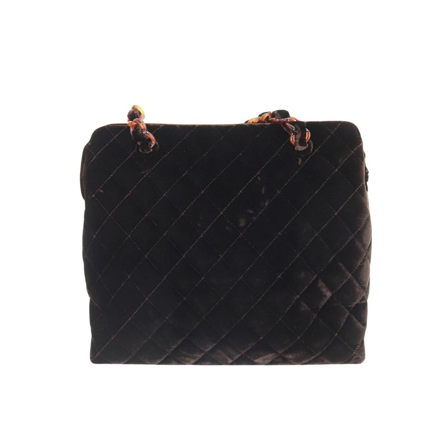 Chanel Coco Mark  Velvet Shoulder Bag (Pre-Owned)