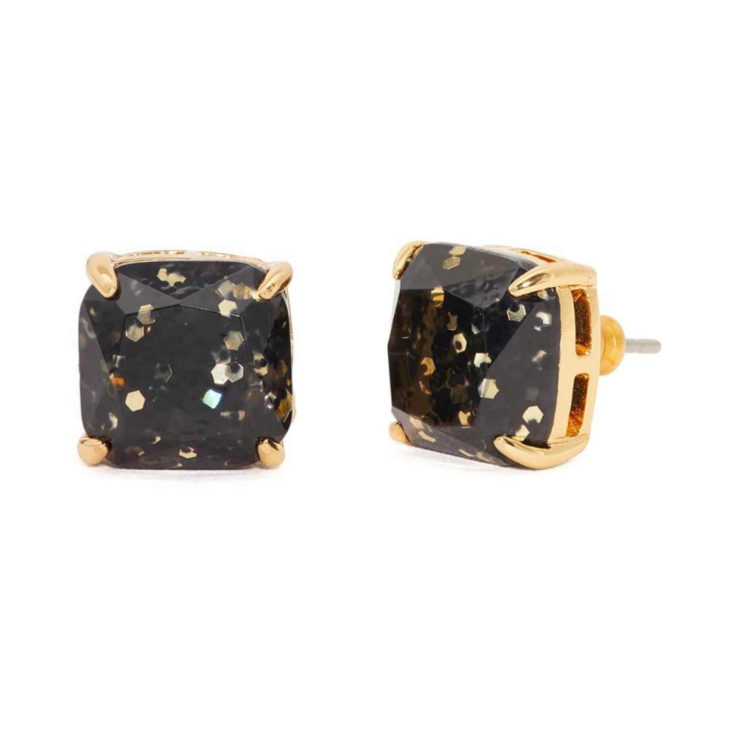 Glitter Crystal Square Stud Earrings