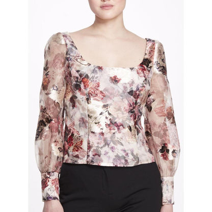 Long Sleeve Floral Blouse