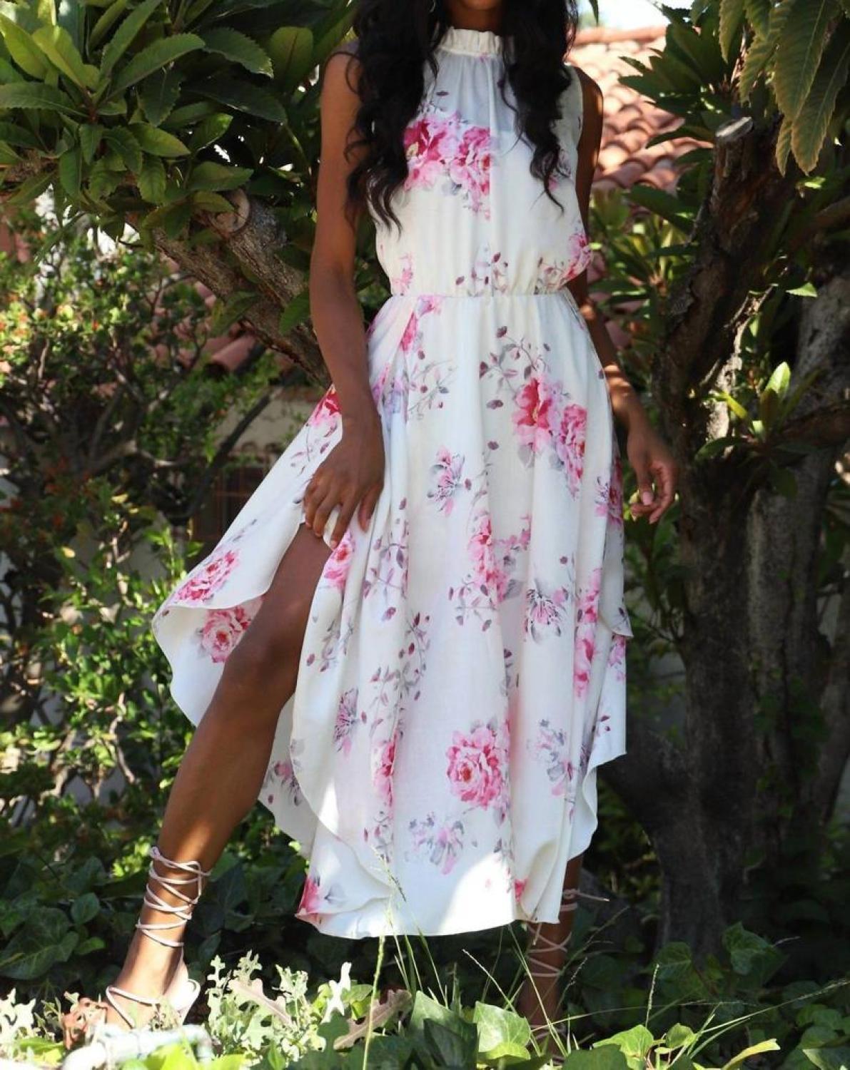 Shentel Dress In Tea Garden