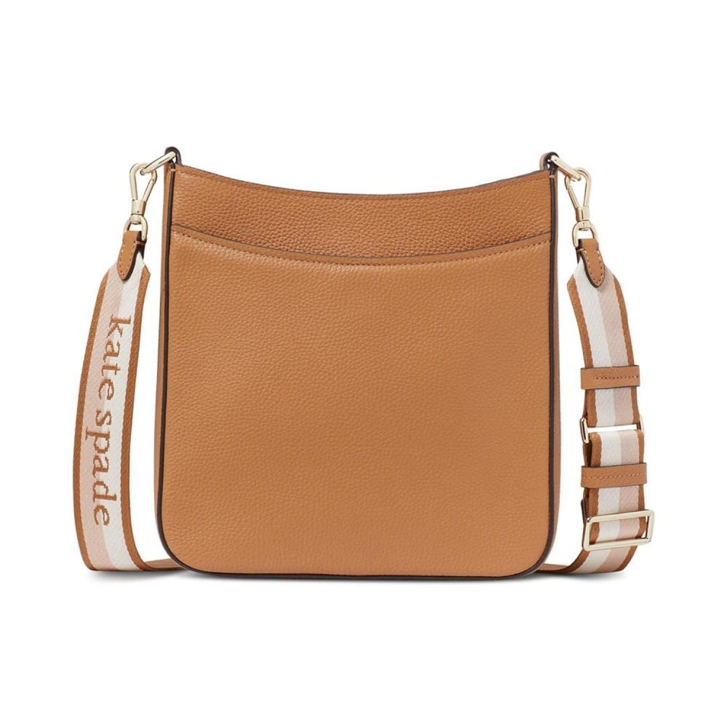 Hudson Small Pebbled Leather Messenger Crossbody