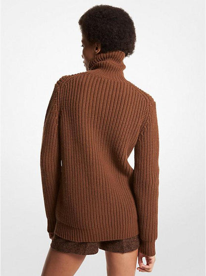 Corallina Cashmere Turtleneck Sweater