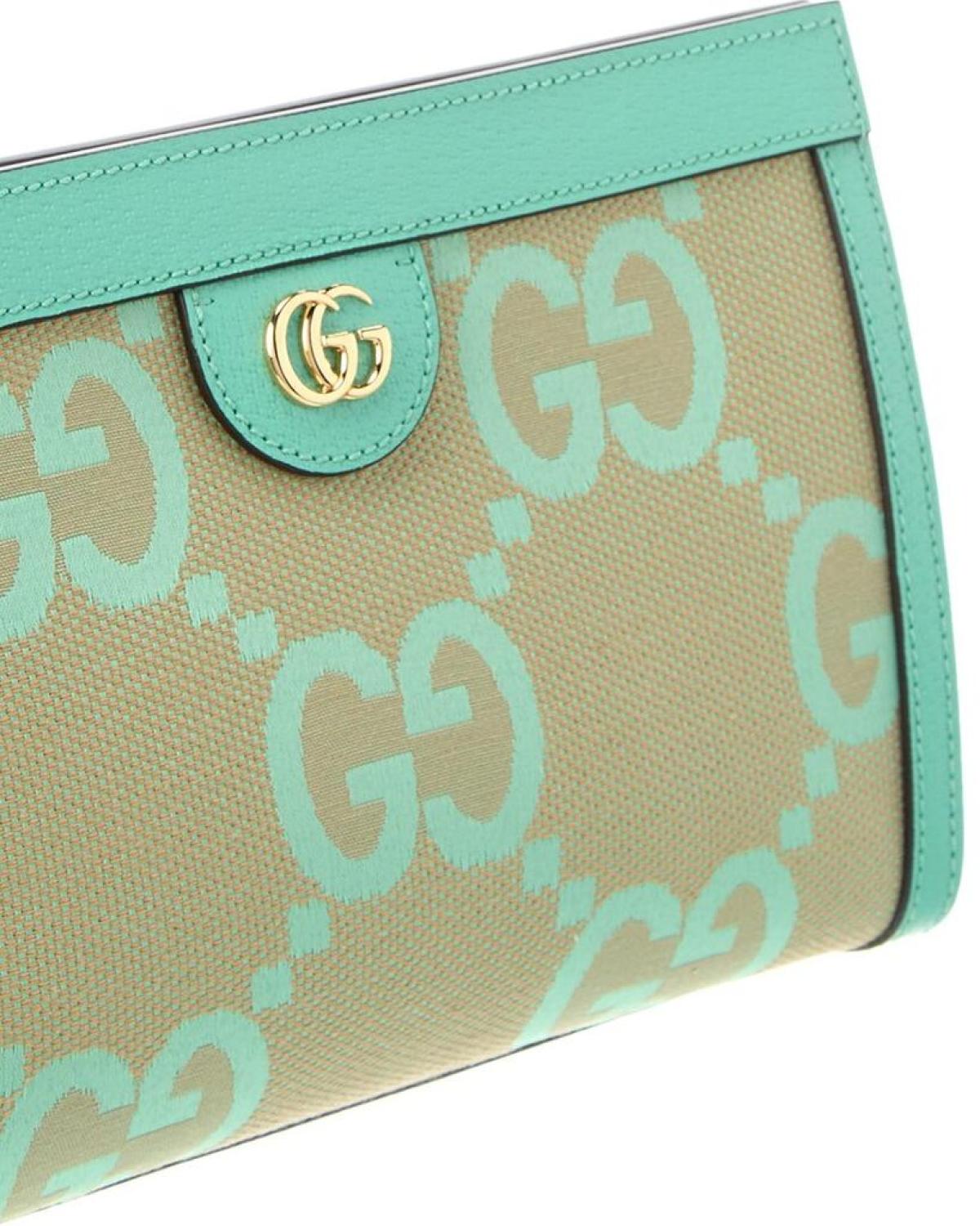 Gucci Ophidia Small Jumbo GG Canvas & Leather Shoulder Bag