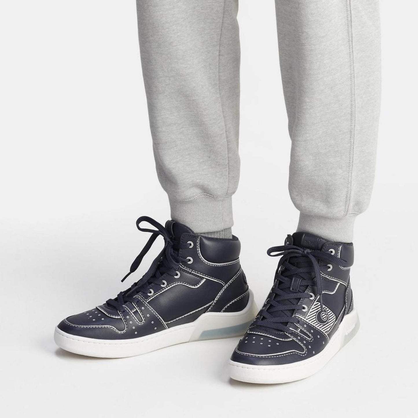 Coach Outlet Citysole High Top Sneaker With Trompe L'oeil