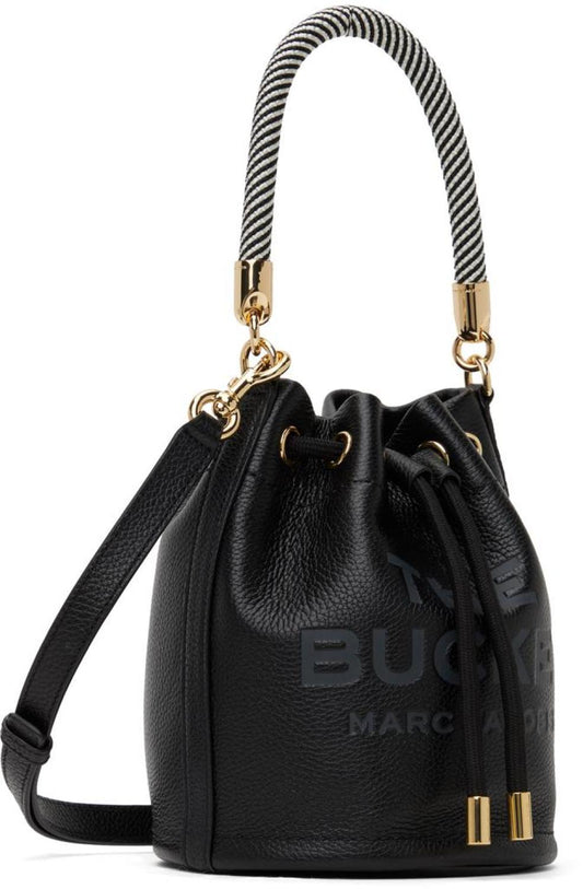 Black 'The Leather Bucket' Bag