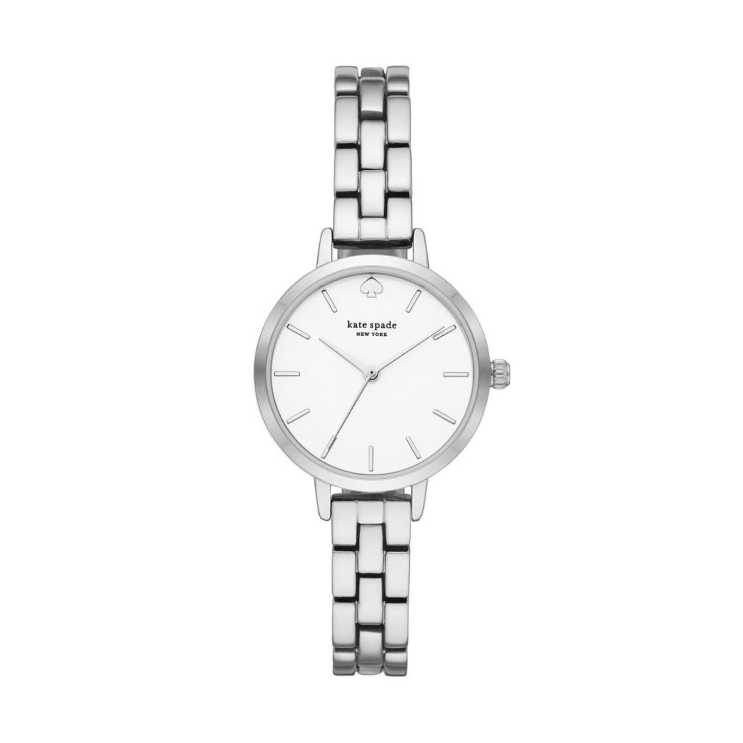 Kate Spade Women's Metro Three-Hand, Silver-Tone Alloy Watch