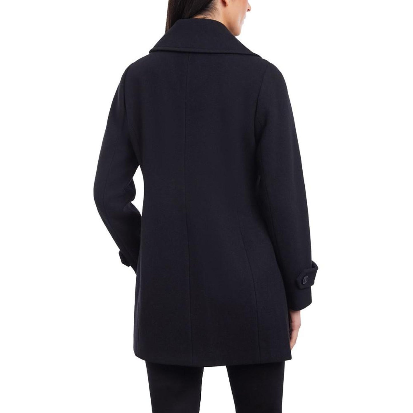 Women's Double-Breasted Notched-Collar Coat