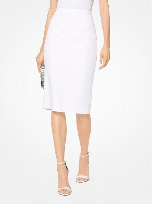 Double Crepe-Sablé Pencil Skirt