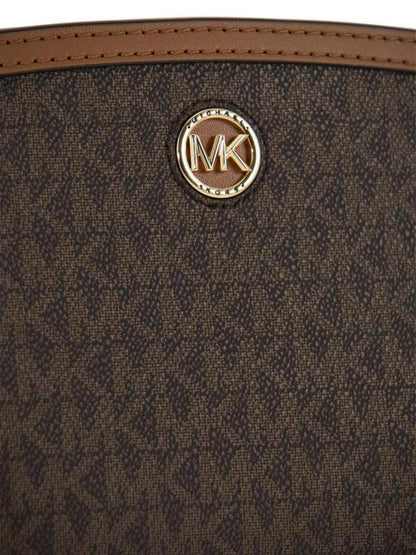 Michael Kors Logo Plaque Zipped Crossbody Bag