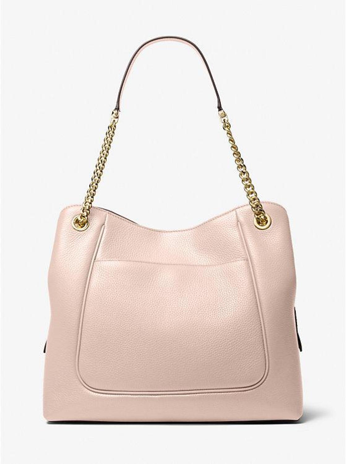 Piper Large Pebbled Leather Shoulder Bag