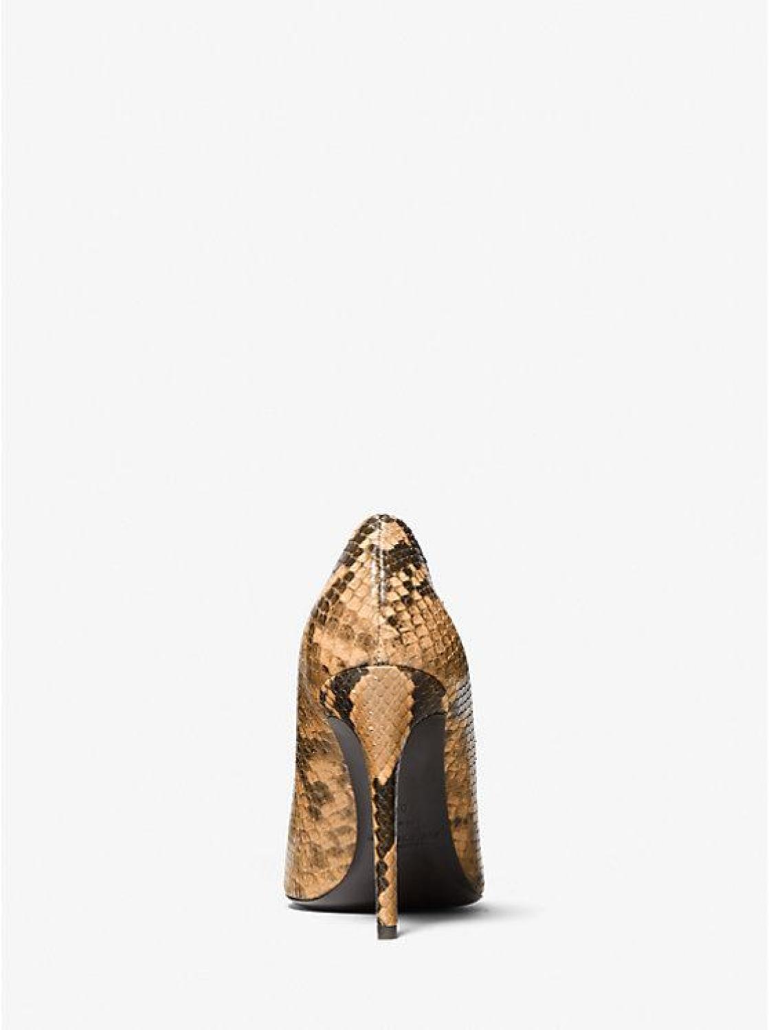 Gretel Python Embossed Leather Pump