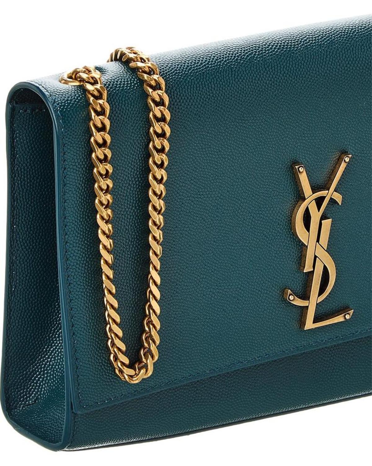 Saint Laurent Kate Monogram Medium Leather Shoulder Bag